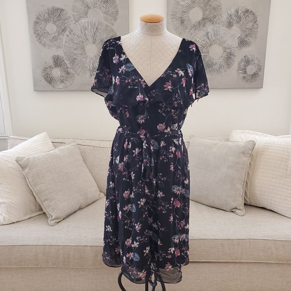City Chic 'Sweet Jasmine' Fit & Flare Dress - size 16 - Picture 4 of 15
